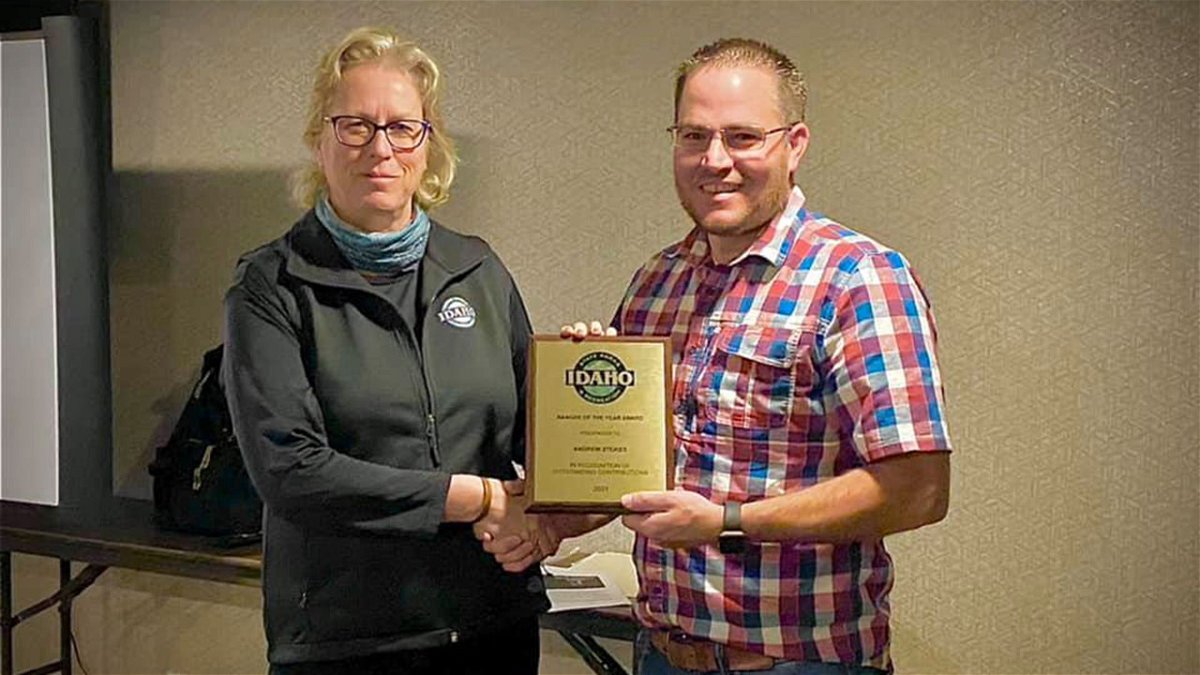 Idaho Parks and Recreation Ranger of the Year, Andrew Stokes of Eastern Idaho