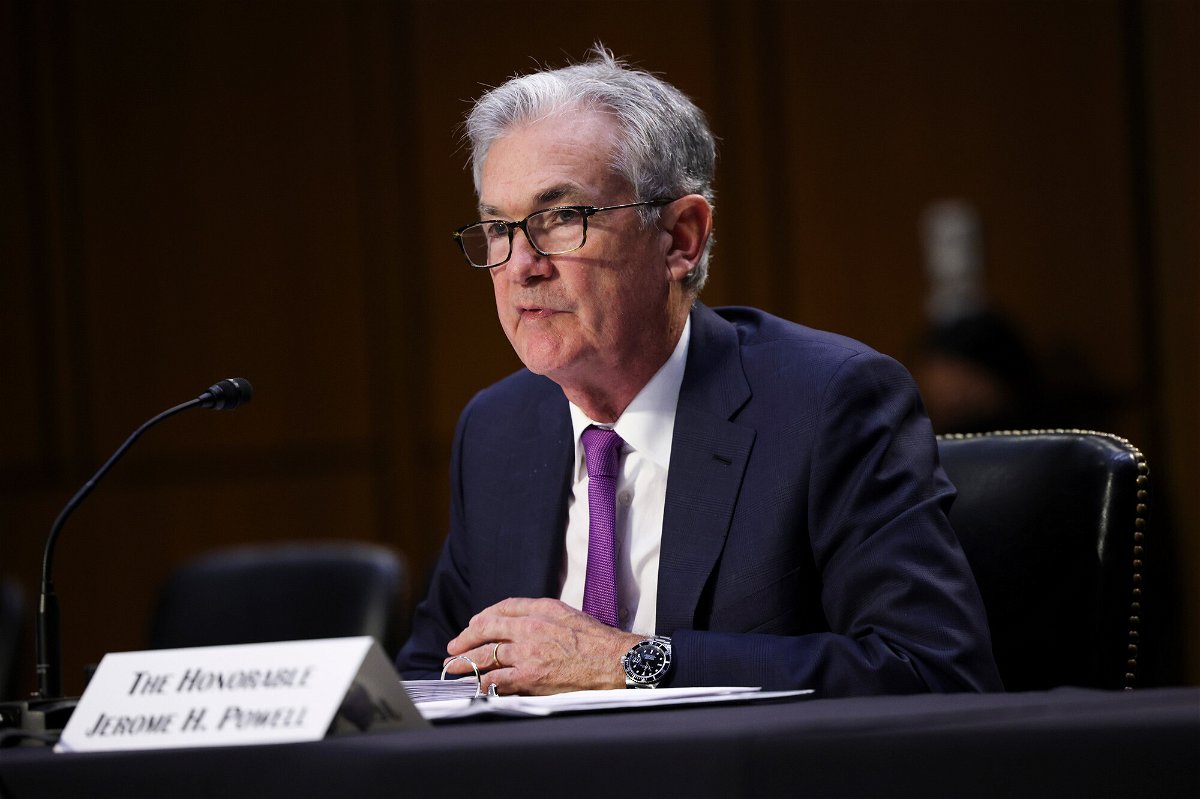 <i>Kevin Dietsch/Getty Images</i><br/>Democratic Senators Sheldon Whitehouse and Jeff Merkley on Friday came out against to keeping Jerome Powell at the helm of the Federal Reserve due to what they see as his insufficient response to the climate crisis. Powell is shown here on September 28