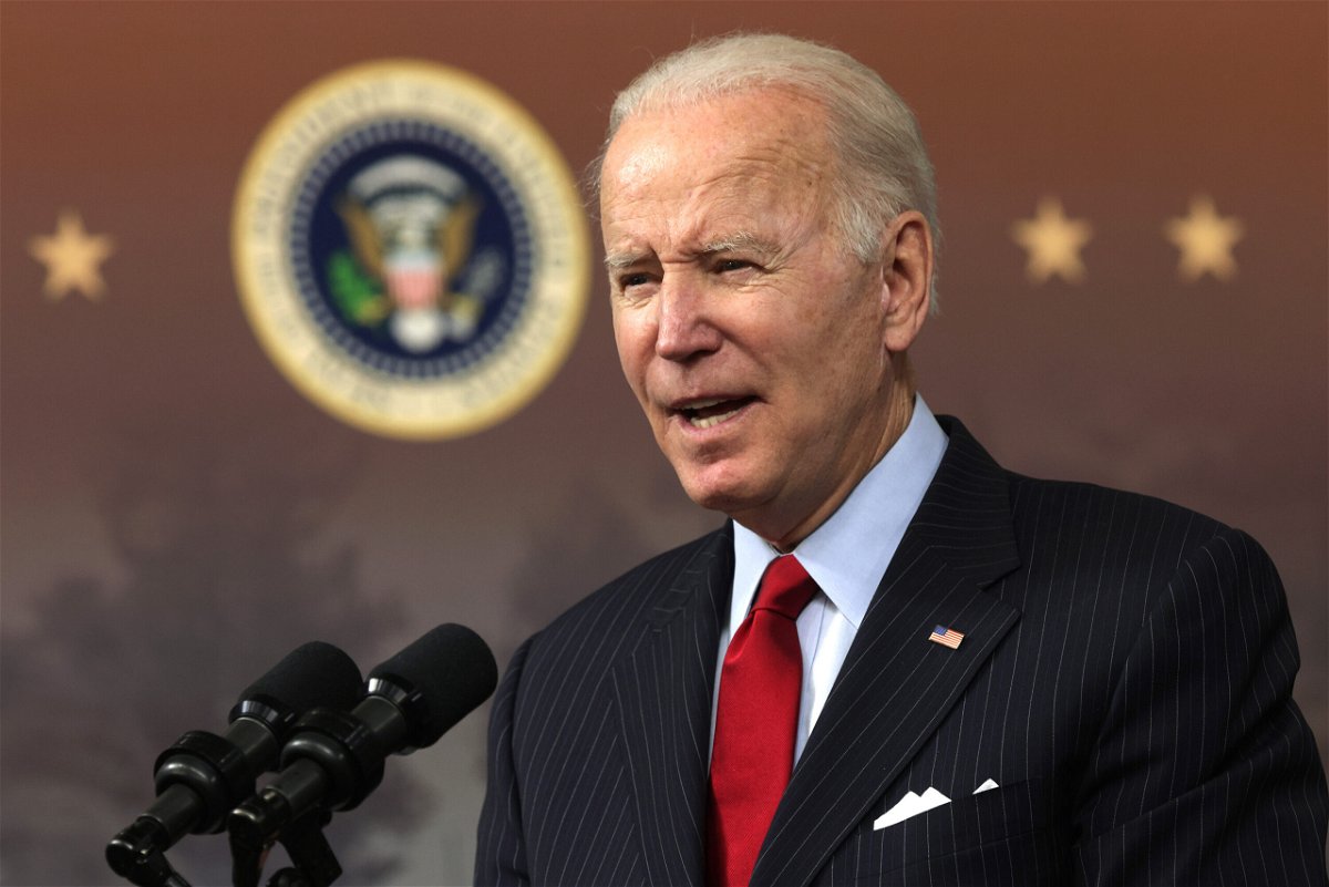 <i>Alex Wong/Getty Images</i><br/>President Biden announced the release of 50 million barrels of oil from the Strategic Petroleum Reserve of the Department of Energy to combat high energy prices which are at a seven-year high across the nation prior to the holiday travel season.