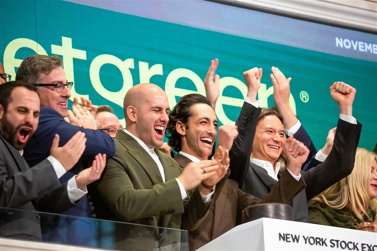 <i>Michael Nagle/Bloomberg/Getty Images</i><br/>Sweetgreen's stock nearly doubled in price mid-day on November 18