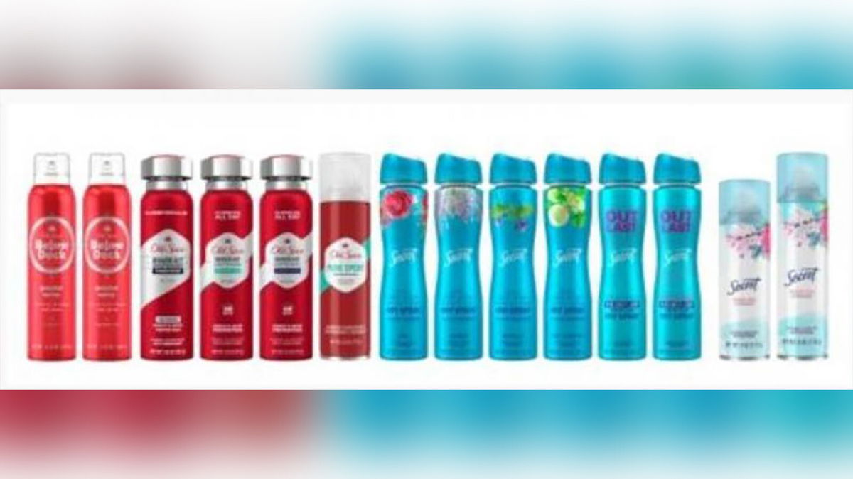 <i>FDA</i><br/>Procter & Gamble Co. issued a recall for more than a dozen Old Spice and Secret-branded aerosol deodorants and sprays