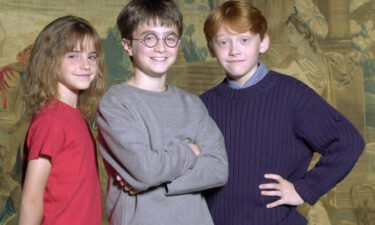 The cast of "Harry Potter" is coming together for a special tied to the film's 20th anniversary. (From left) Emma Watson