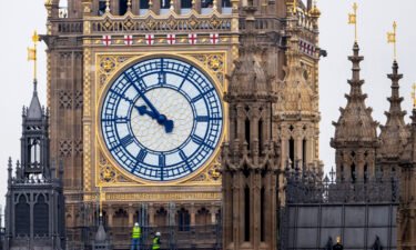 The Elizabeth Tower Clock faces are now completely uncovered after restoration work on Big Ben