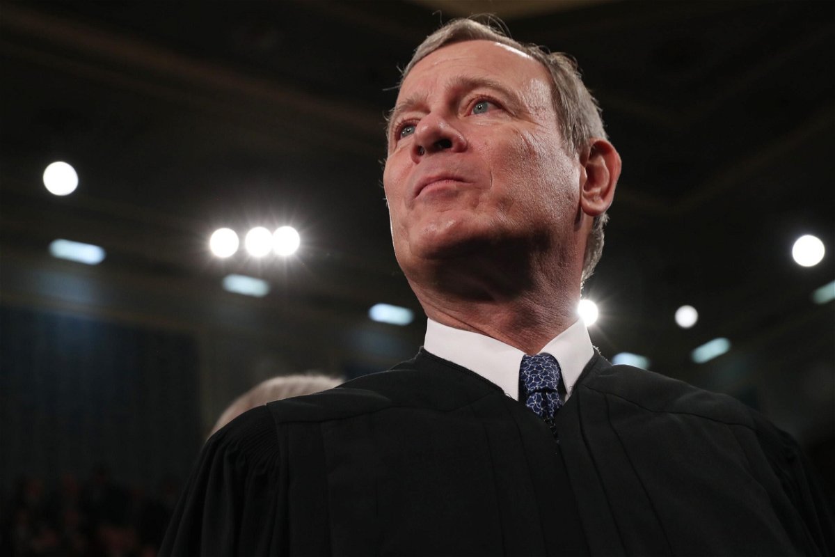 <i>Leah Millis/Pool/Getty Images</i><br/>Supreme Court Chief Justice John Roberts awaits the arrival to hear then-President Donald Trump deliver the State of the Union address in the House chamber on February 4