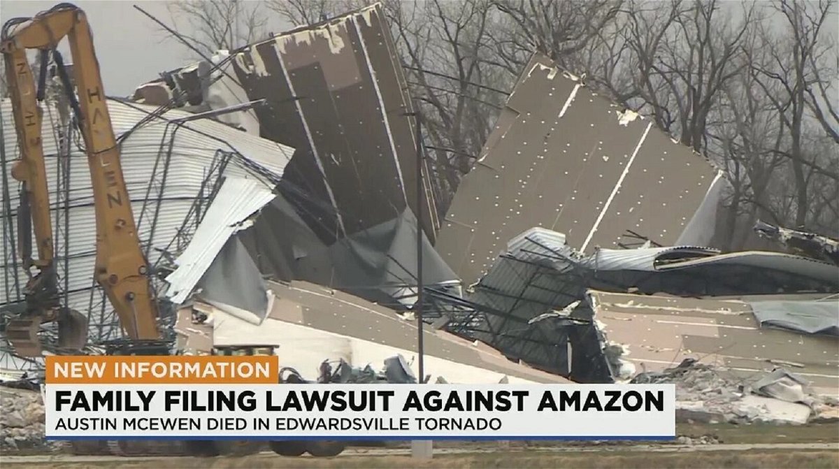 <i>KMOV</i><br/>The family of a 26-year-old delivery driver who was killed when a tornadohit an Amazon warehouse in Edwardsville is filing a lawsuit.