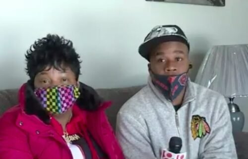 Iiesha Hardy and Anthony Arnold say they've been without warm water for three weeks.