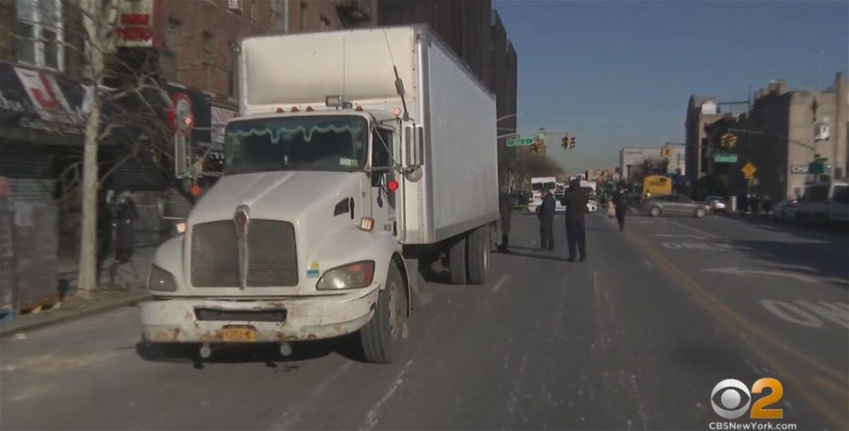 <i>WCBS</i><br/>A teenage girl was rushed to the hospital Thursday morning after she was hit by a truck in Brooklyn.