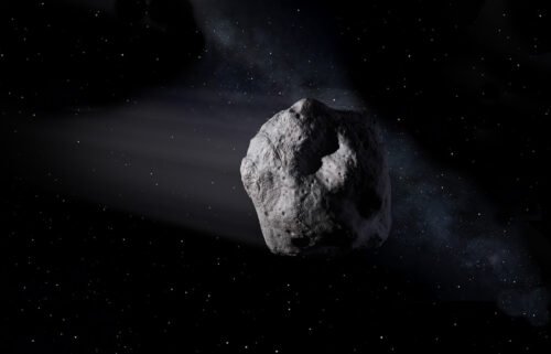 An asteroid estimated to be around a kilometer (3