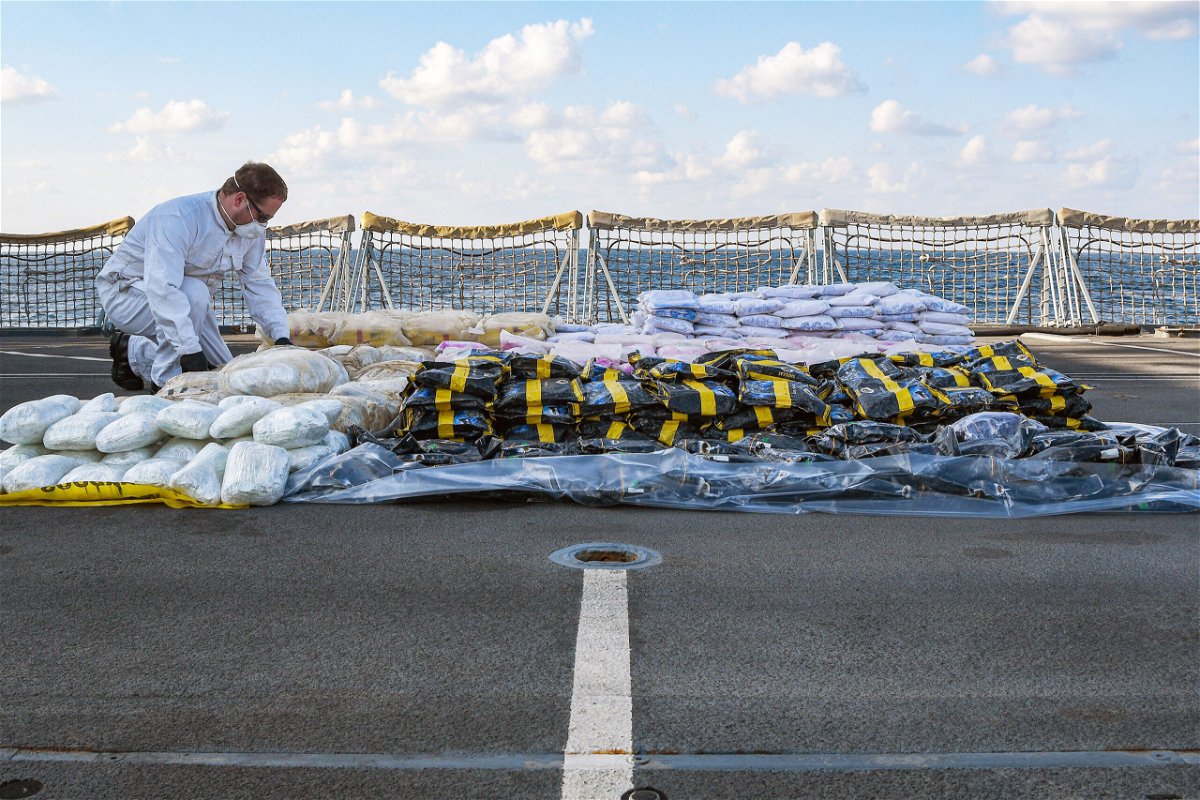 <i>Henry Parks/HMS Montrose</i><br/>The UK Royal Navy seized more than $20 million worth of drugs in the Gulf of Oman.