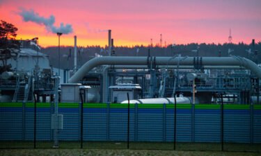 Pipe systems are seen at the gas receiving station of the Nord Stream 2 in Lubmin