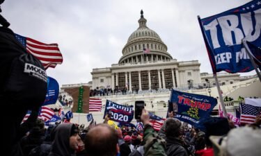 Pro-Trump supporters storm the US Capitol following a rally with President Donald Trump on January 6