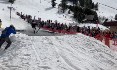 Pebble Creek Pond Skim in Inkom, Idaho