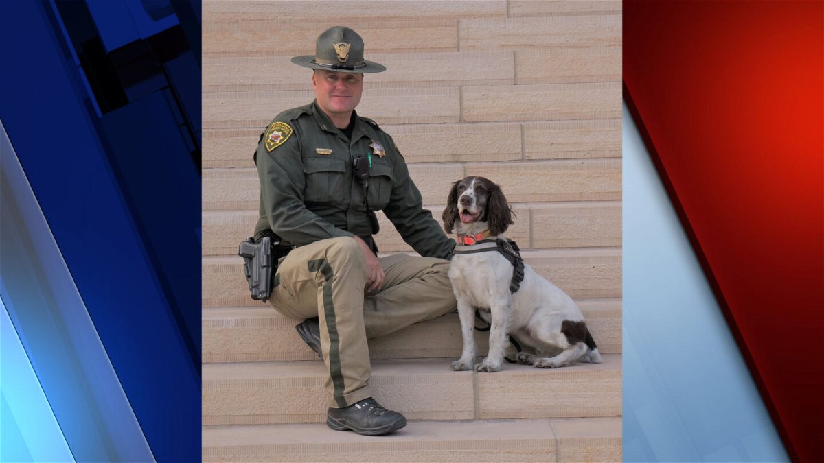 Trooper Jackson and K-9 May