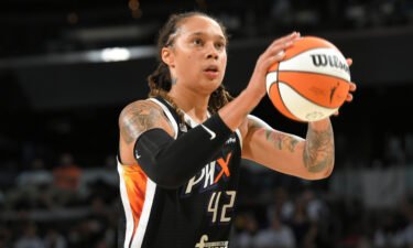 Brittney Griner #42 of the Phoenix Mercury during a game against the Chicago Sky October 10