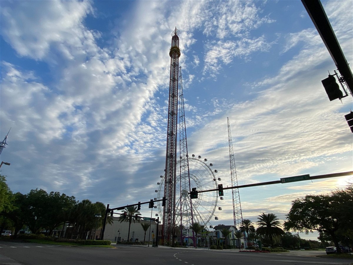 <i>Josh duLac/CNN</i><br/>A 14-year-old boy died on March 24 after he fell from a drop tower amusement ride at the Orlando area's ICON Park entertainment complex