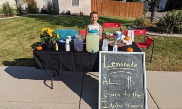 Fellow animal lovers traveled as much as an hour to patronize Ben Miller's lemonade stand