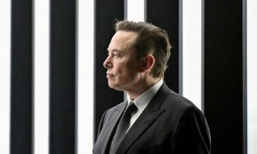 Elon Musk is shown here in Gruenheide