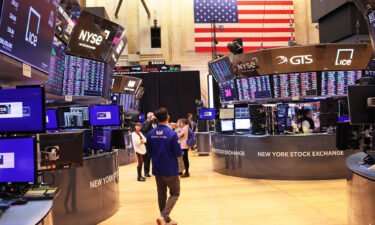 Traders work on the floor of the New York Stock Exchange on April 12 in New York City. Stock markets are turbulent and Morgan Stanley is warning clients the ride is about to get even bumpier.