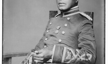 This photograph shows Major Charles Young