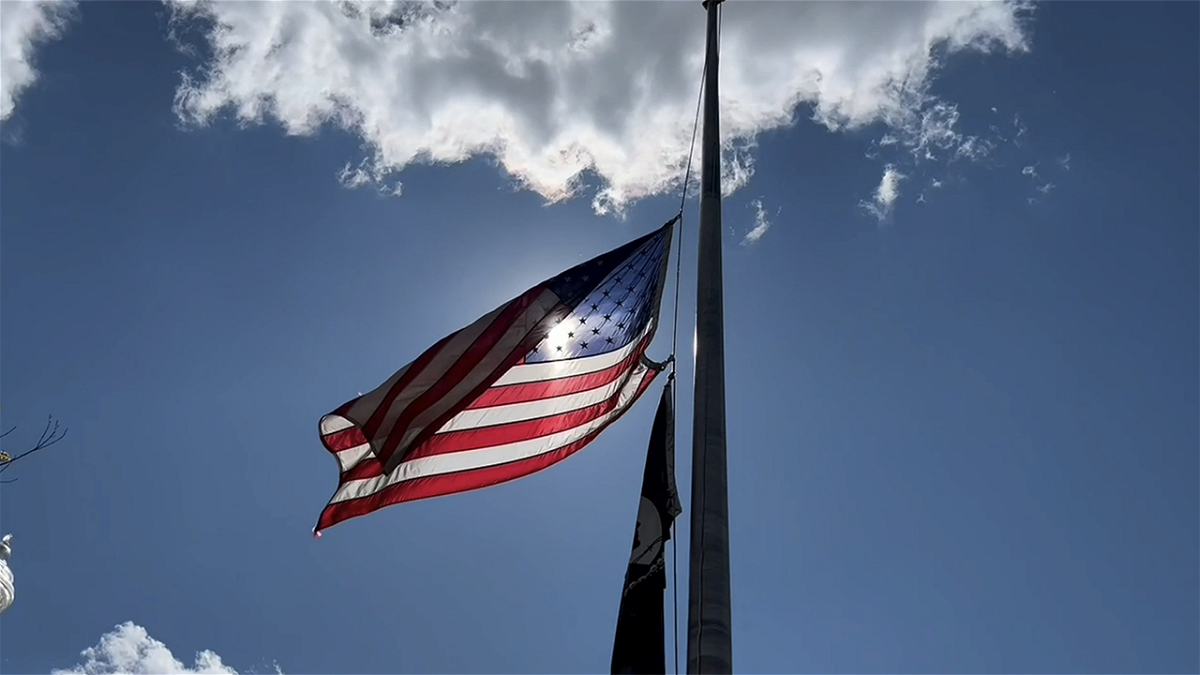 Flags to fly at halfstaff until noon May 29 for Memorial Day