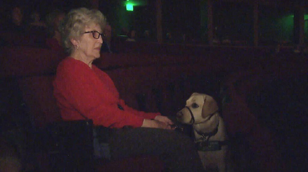 <i>KCNC</i><br/>About a dozen puppies and their handlers converged on the Ellie Caulkins Opera House to take in some classic opera
