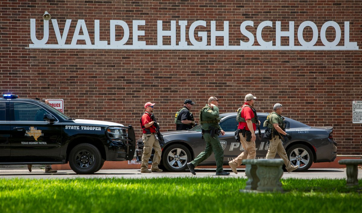 <i>William Luther/AP</i><br/>Parents waited late into the night for children to be identified after a gunman killed 19 students and 2 adults at a Texas elementary school.
