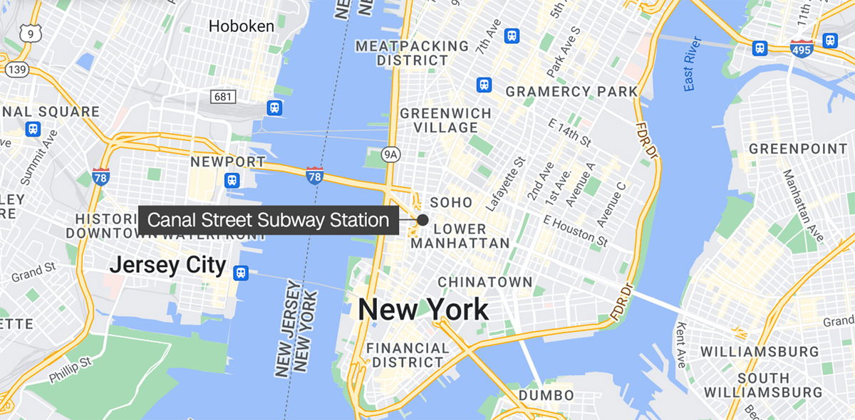 <i>Google</i><br/>The victim was seated in the last car of a Manhattan-bound