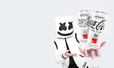 Coca-Cola's new flavor was created in collaboration with Marshmello.