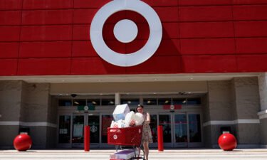 A customer exits from a Target store on May 18