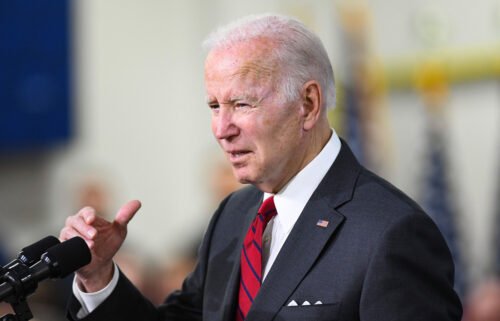President Joe Biden speaks to employees at Lockheed Martin