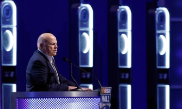 Bruton Smith makes his Hall of Fame acceptance speech on January 23