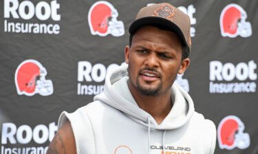 Embattled Cleveland Browns quarterback Deshaun Watson told reporters at the team's training facility in Berea
