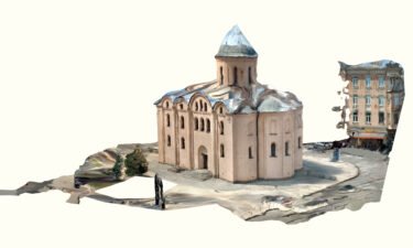 Kamynin made a 3D scan of the Church of the Assumption of the Virgin Pirogoshcha