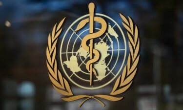 Seen here is the logo of the World Health Organization (WHO) at their headquarters in Geneva in February 2020. The WHO says monkeybox is not an international public health emergency