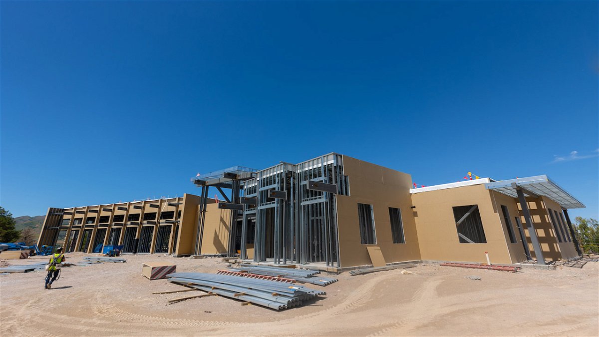 The Idaho Central Credit Union Bengal Alumni Center is seen under construction at Idaho State University's Pocatello campus on Friday, June 24, 2022.