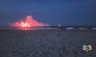CBS3 is learning more about the explosion on an ocean barge that ended a fireworks display down the shore.