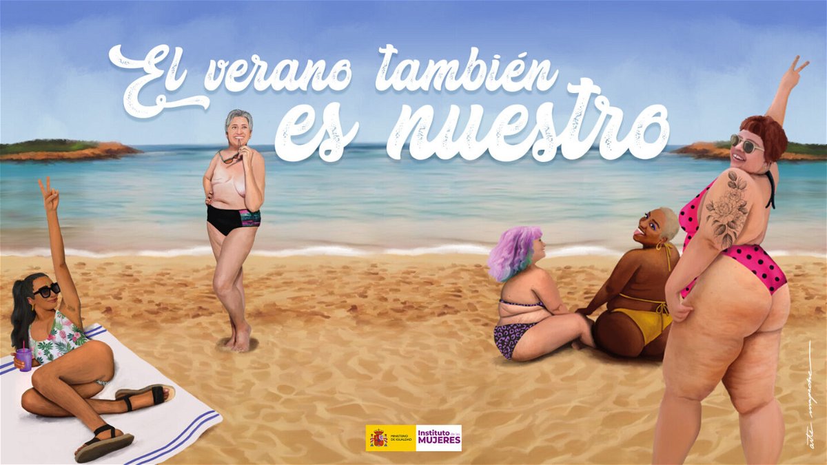 <i>Ministry of Equality of the Government of Spain</i><br/>The Spanish government has launched a summer campaign encouraging women of all shapes and sizes to go to the beach.