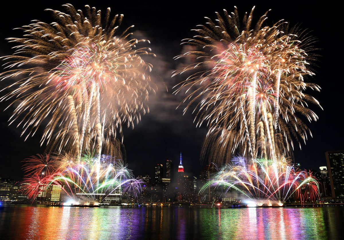<i>Dimitrios Kambouris/Getty Images/FILE</i><br/>Annual Macy's 4th of July fireworks on June 29