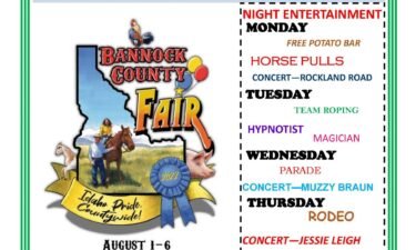 Bannock County Fair schedule