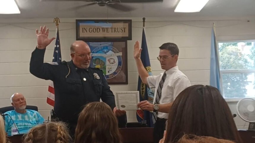 New Rigby police chief sworn in_Aug 2022_1