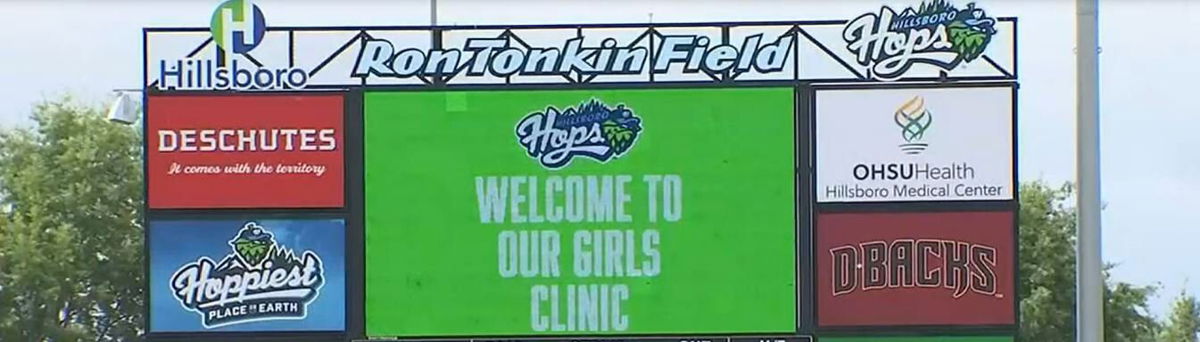 <i>KPTV</i><br/>The Hillsboro Hops is teaching the history of women in sports at free girl's youth camp.