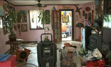 A single mom and her two boys have been forced out of their home by flood damage. The home also served as an art studio. Most of the art that was up for sale has been destroyed.