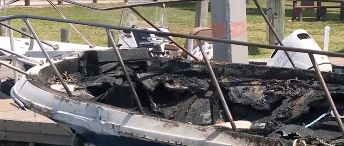 <i>WPBF</i><br/>A Martin County man who was unresponsive and trapped inside a burning boat was rescued by two Martin County Sheriff's Office deputies.