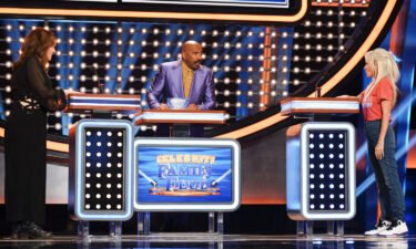 Kristin Chenoweth managed to leave host Steve Harvey speechless after she got "Wicked" on a recent episode of "Celebrity Family Feud." Kathy Najimy