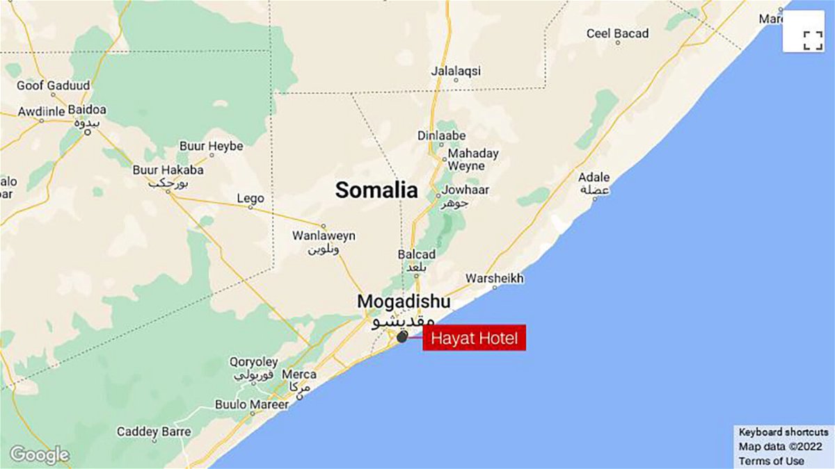 <i>google</i><br/>Officials say at least 15 people have been killed after unidentified gunmen stormed an upscale hotel in the Somali capital