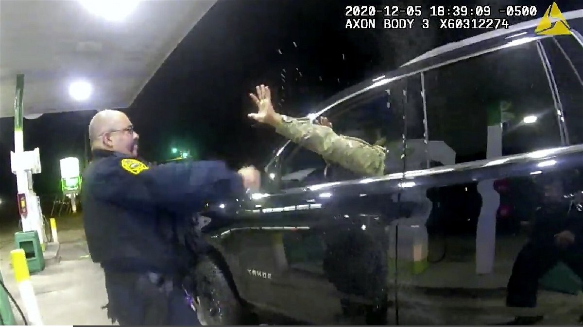 <i>Windsor Police/AP/File</i><br/>A Virginia police officer who pepper-sprayed an Army lieutenant and pushed him to the ground during a traffic stop in 2020 should not face state charges