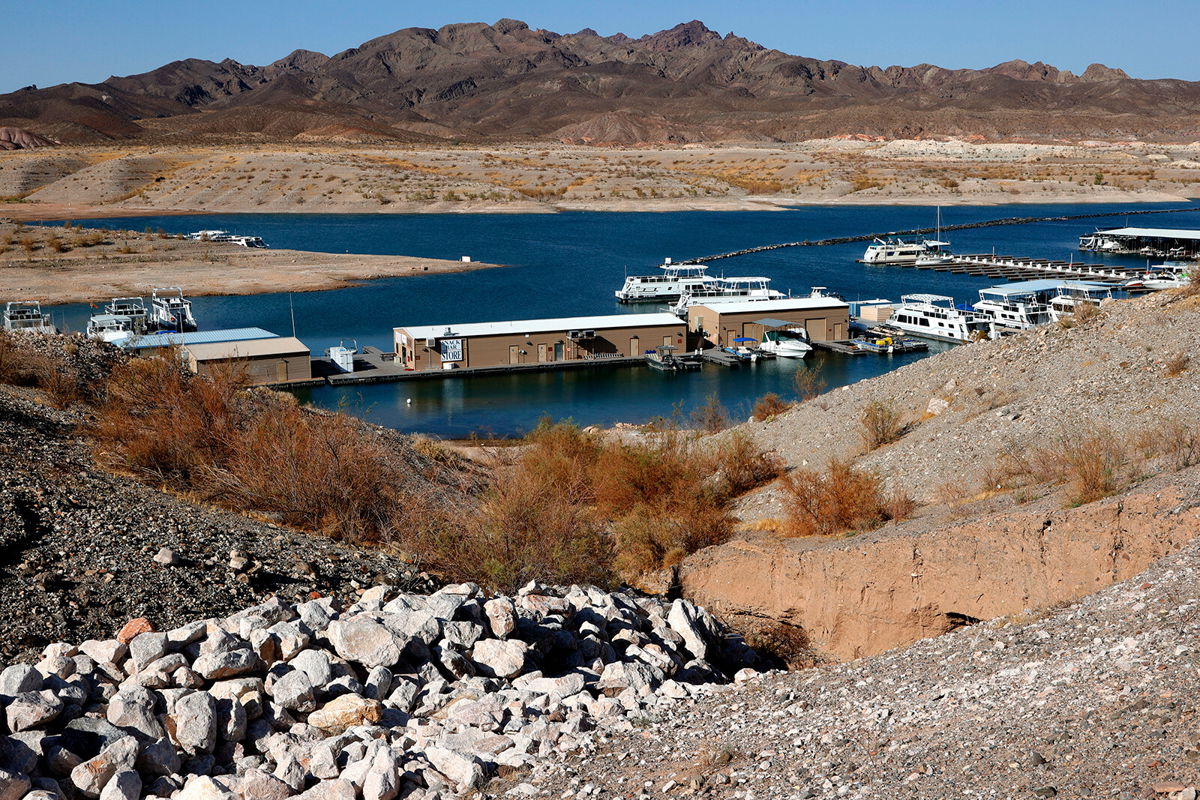 <i>Ethan Miller/Getty Images/FILE</i><br/>Human remains found at Lake Mead more than three months ago have been identified as Thomas Erndt