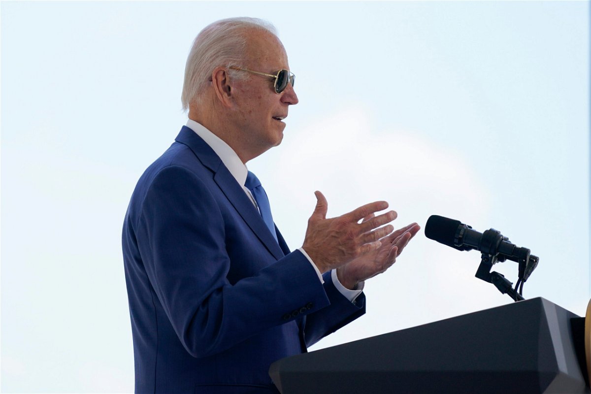 <i>Evan Vucci/Pool/Getty Images</i><br/>President Joe Biden pictured at the White House on August 5