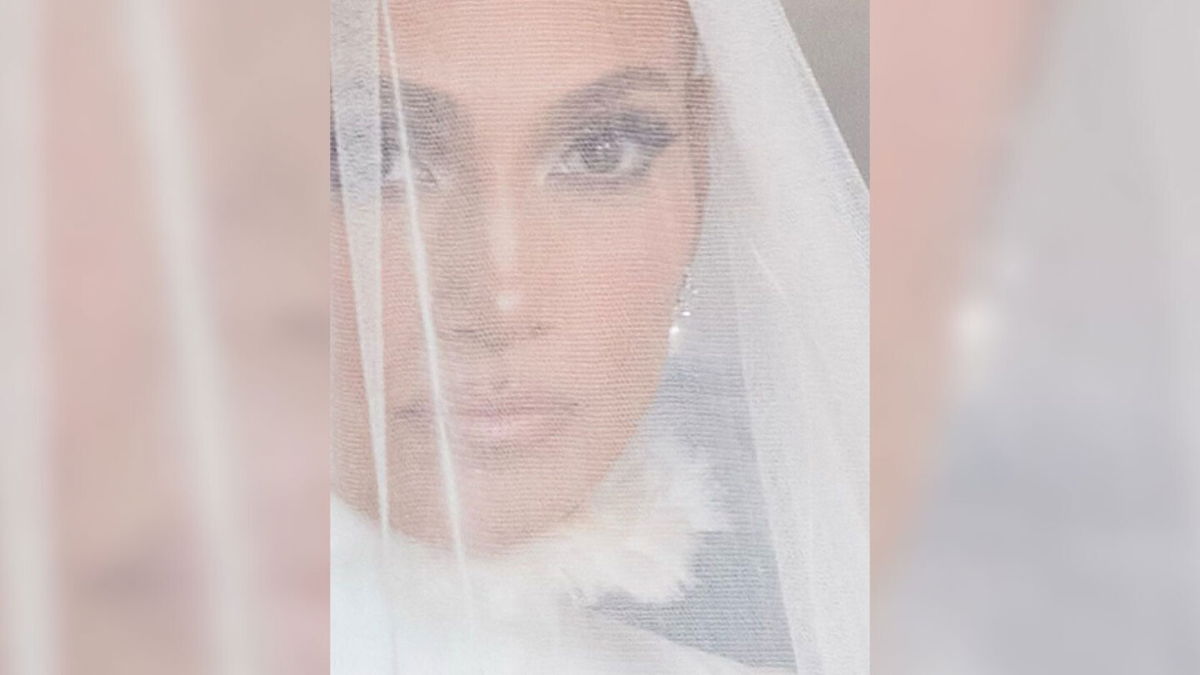 <i>From Jennifer Lopez</i><br/>Jennifer Lopez shared her wedding day look on her Instagram account.