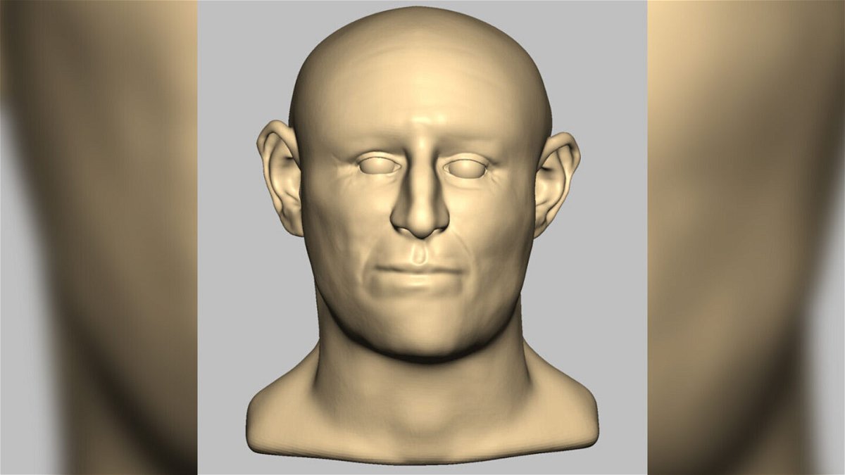 <i>Caroline Wilkinson</i><br/>This is a digital reconstruction of the face of one of the adults found in the medieval well.